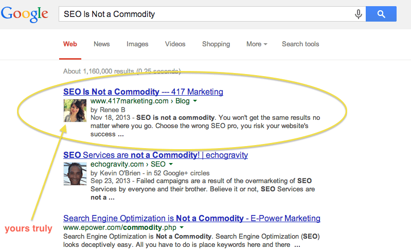 google authorship changes