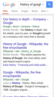 history of Google