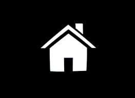 house icon in black background