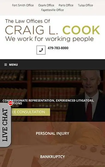 The Law Offices of Craig L Cook — mobile