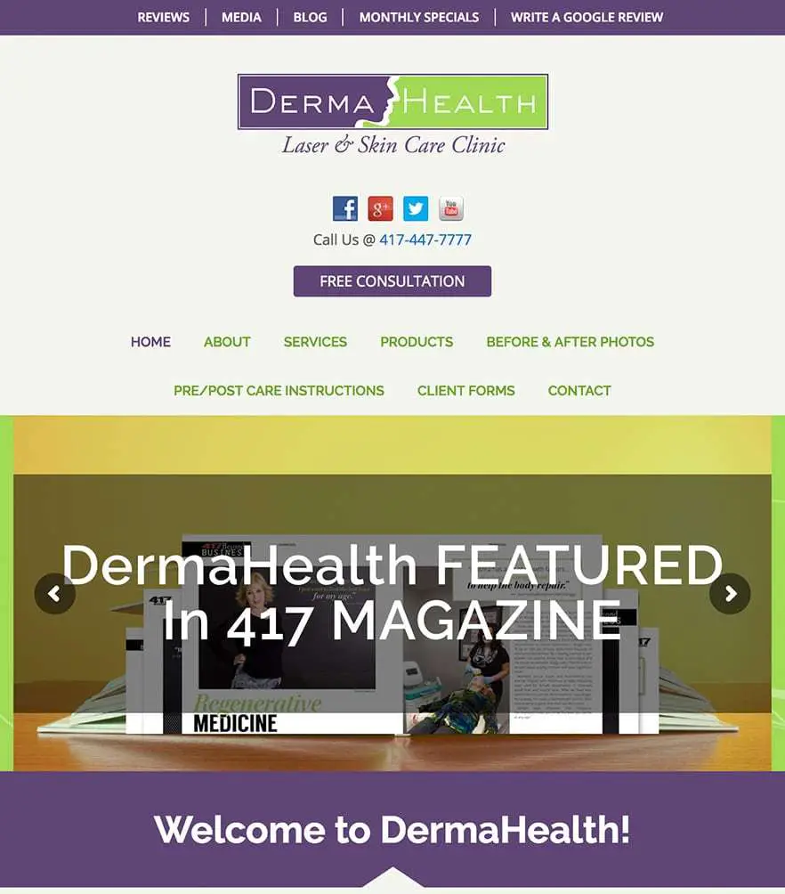 Dermahealth Laser & Skin Care Clinic — tablet