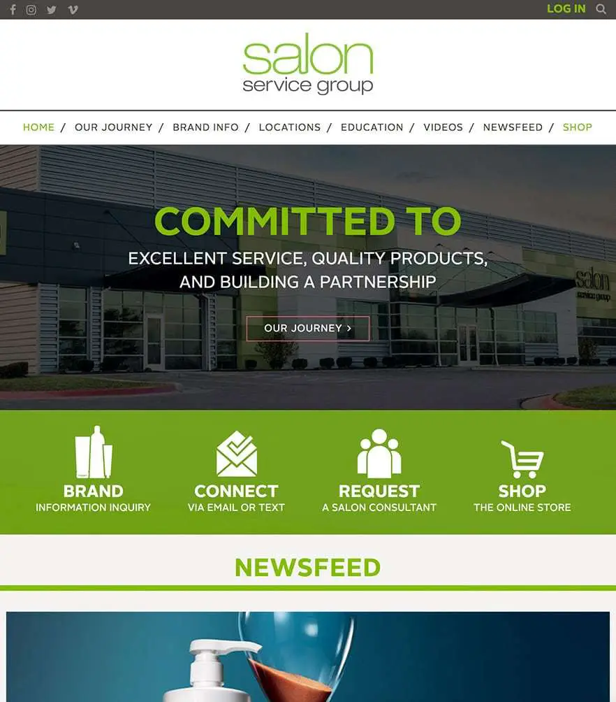 Salon Service Group — tablet