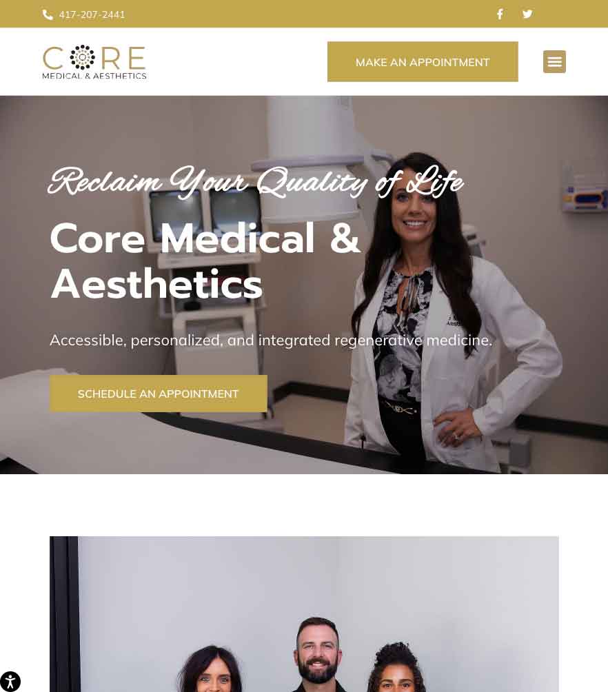 Core Medical & Aesthetics — tablet