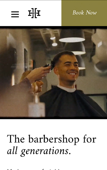 Hudson / Hawk Barber Shop — mobile