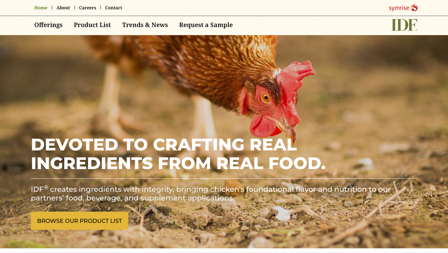 IDF® Real Food Ingredients™