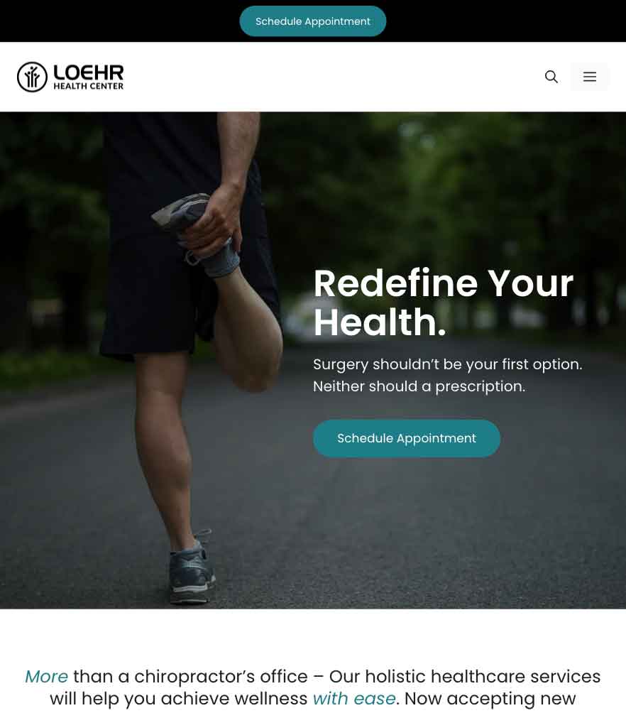 Loehr Health Center — tablet