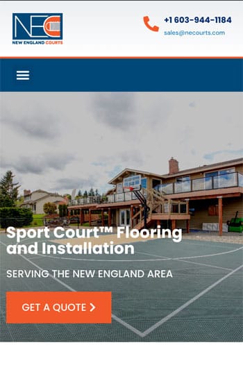 New England Courts — mobile