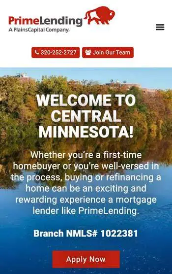 PrimeLending St. Cloud Minnesota — mobile