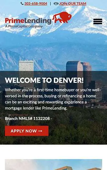 PrimeLending Denver — mobile