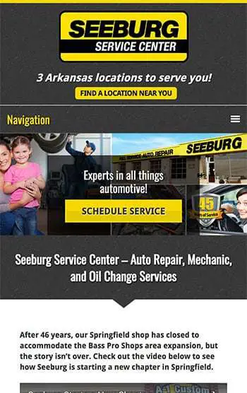 Seeburg Service Center — mobile