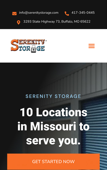 Serenity Storage — mobile