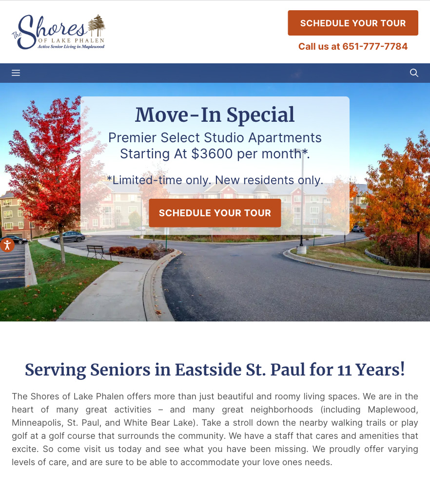 The Shores of Lake Phalen — tablet