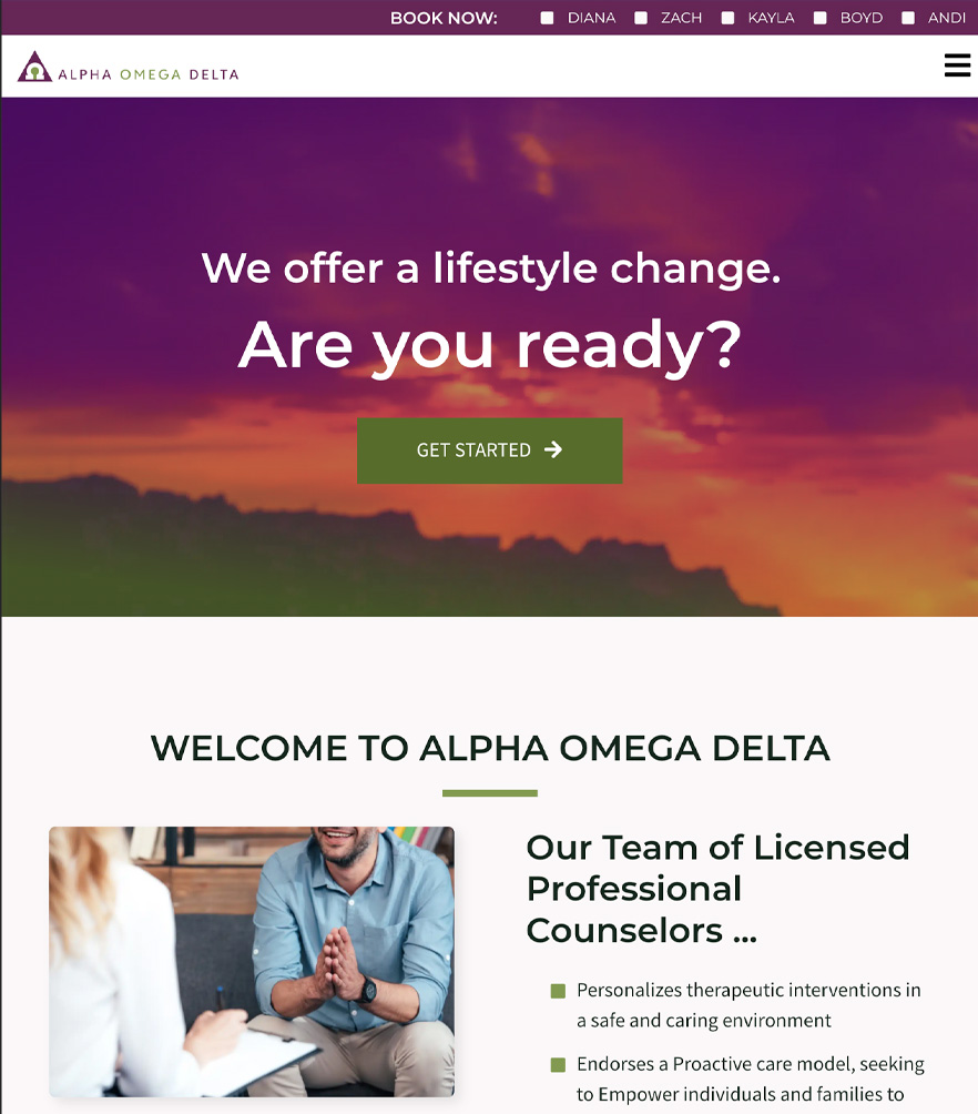 Alpha Omega Delta — tablet