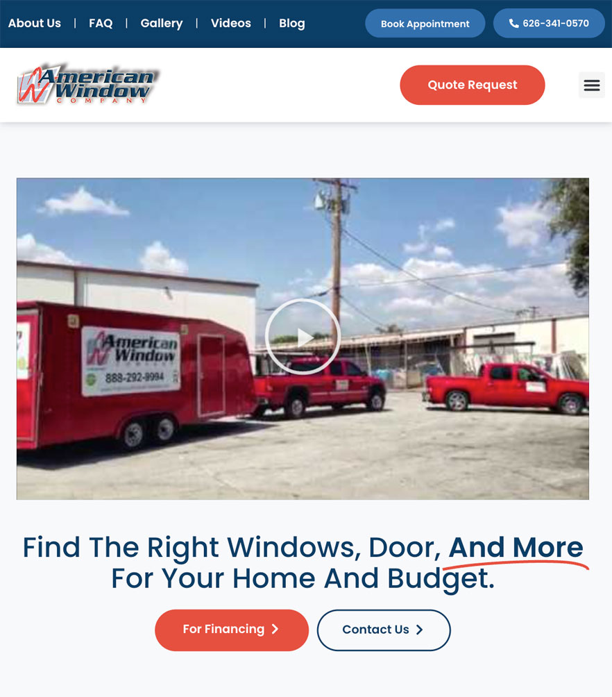 American Window Company — tablet