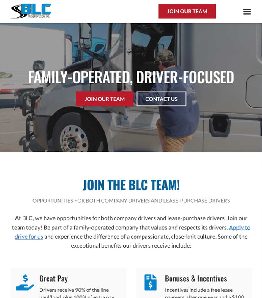 BLC Transportation, INC — tablet