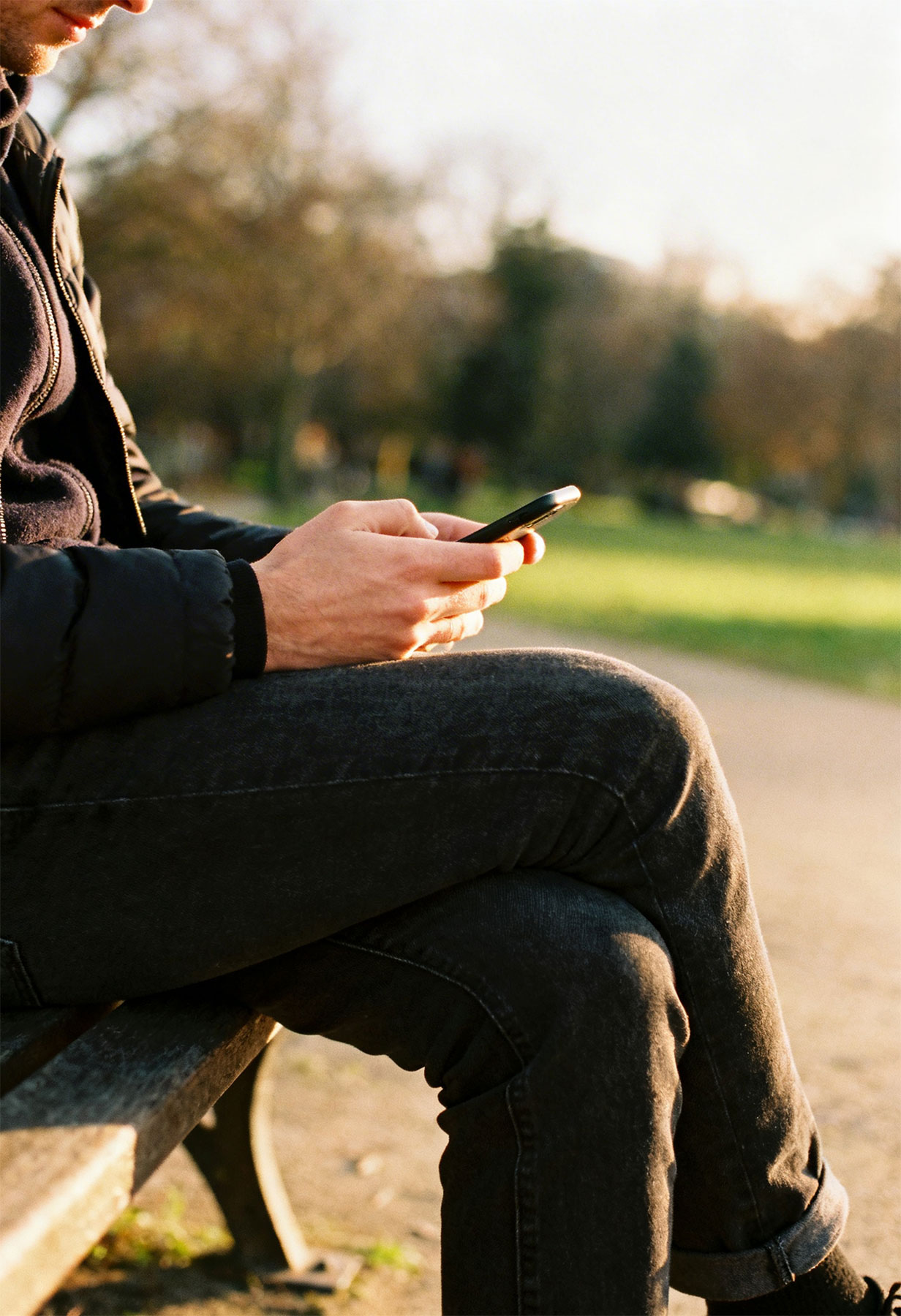 person using a mobile phone