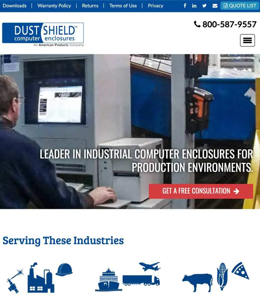 DustShield™ Computer Enclosure — tablet