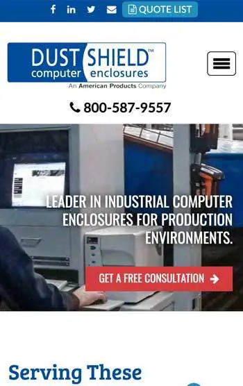 DustShield™ Computer Enclosure — mobile