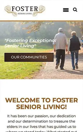 Foster Senior Living — mobile