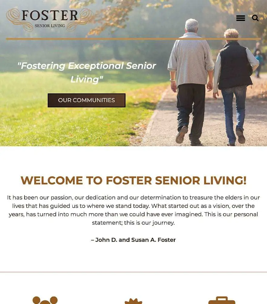 Foster Senior Living — tablet