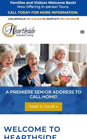 Hearthside Senior Living — mobile