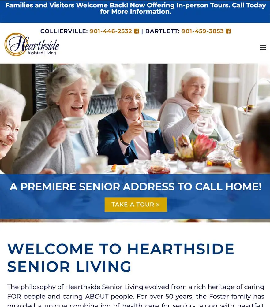Hearthside Senior Living — tablet