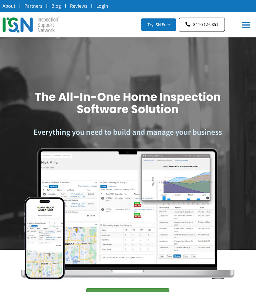 Inspection Support Network — tablet
