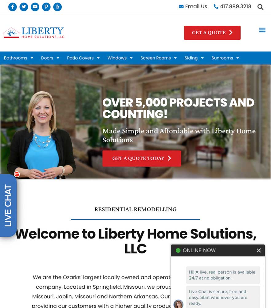 Liberty Home Solutions, LLC — tablet