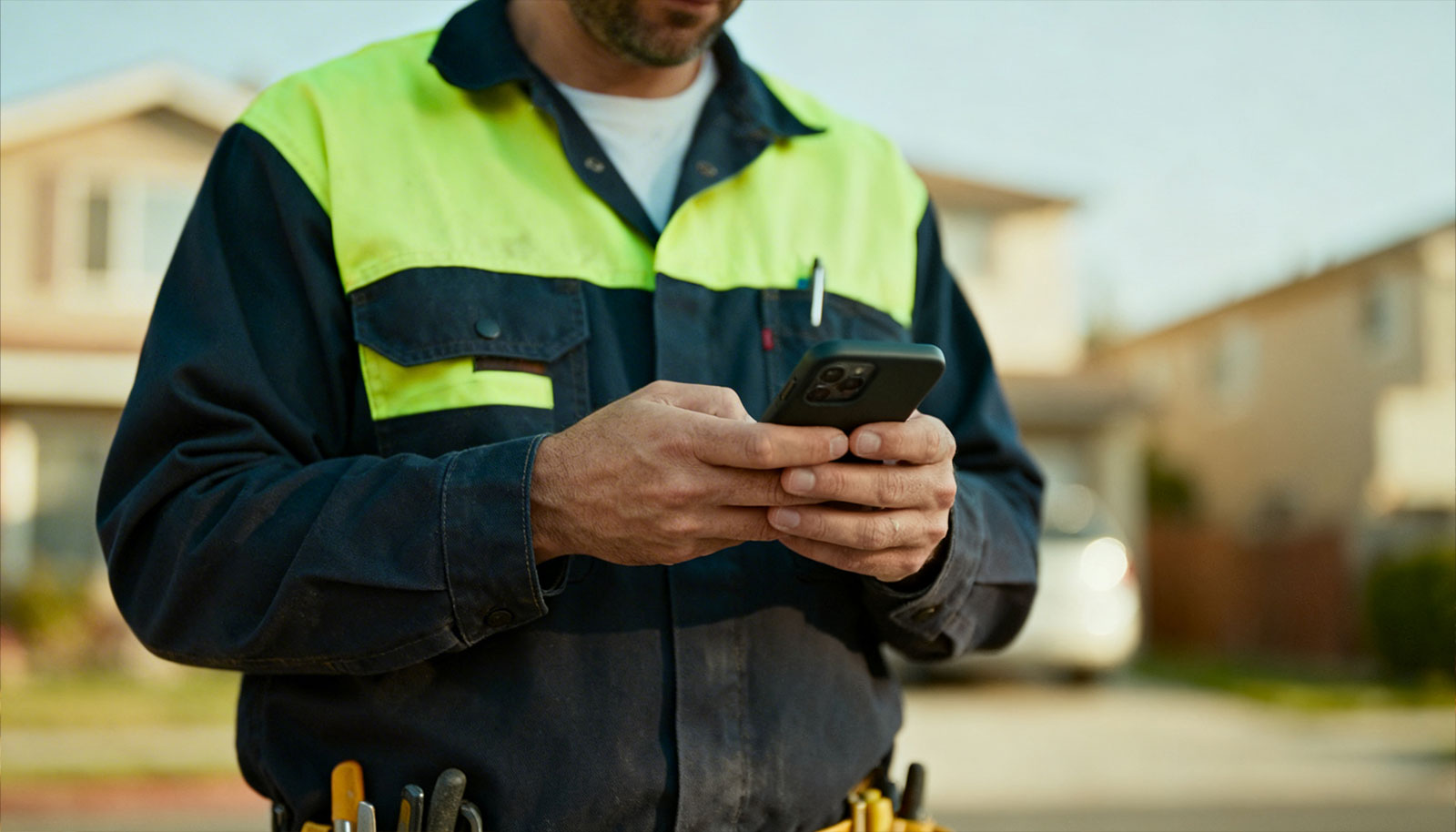 person using a mobile phone