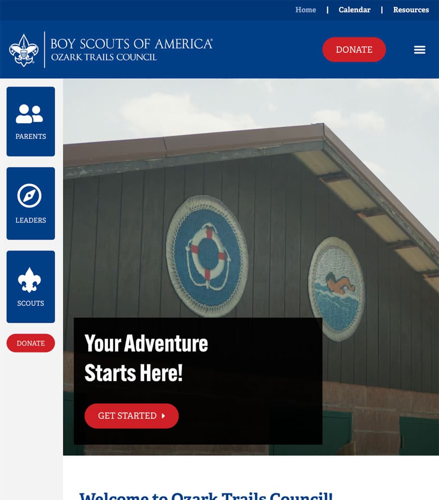 Ozark Trails Council — tablet