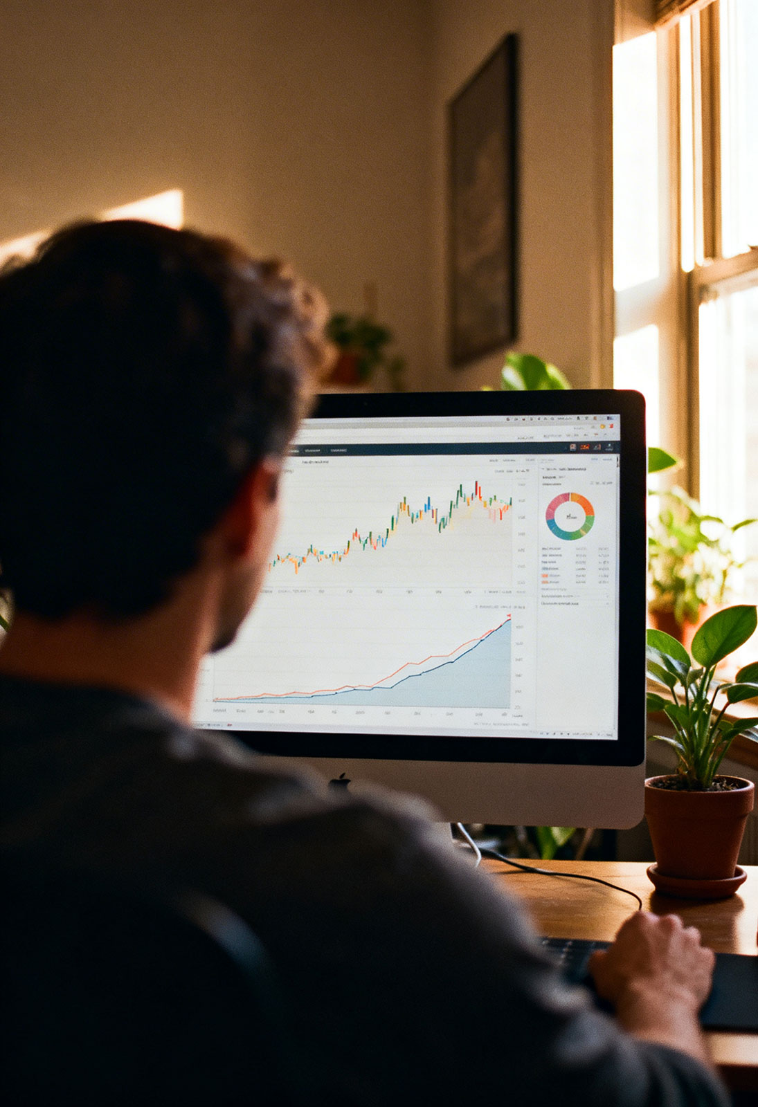 Person using a laptop