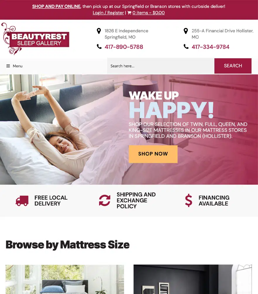 Beautyrest Sleep Gallery — tablet