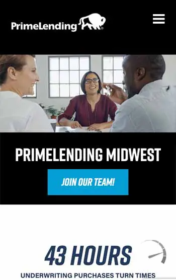 PrimeLending Midwest Region — mobile