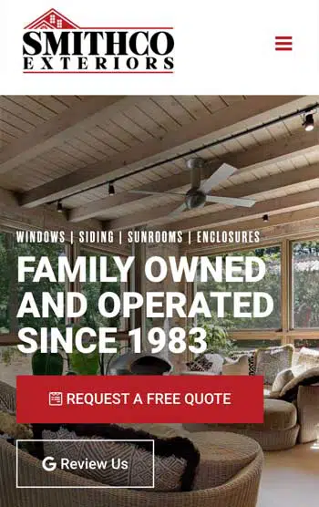 SmithCo Exteriors — mobile
