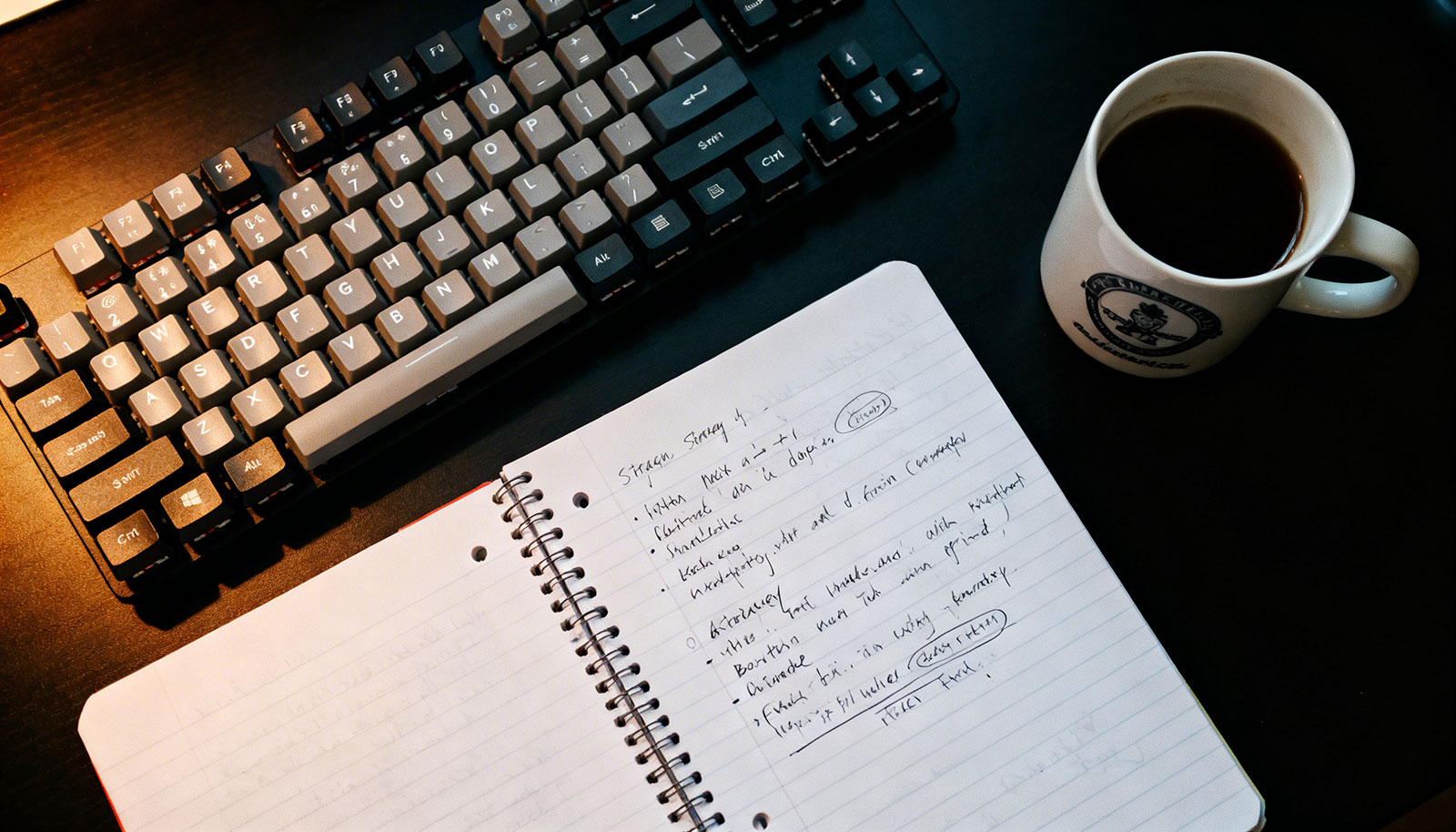 Notebook and Keyboard