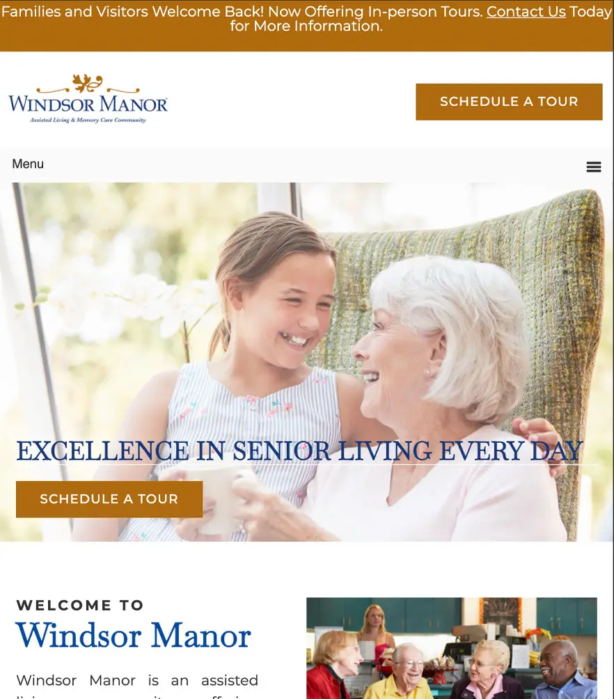 Windsor Manor — tablet