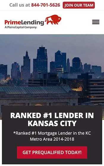 PrimeLending Kansas City — mobile