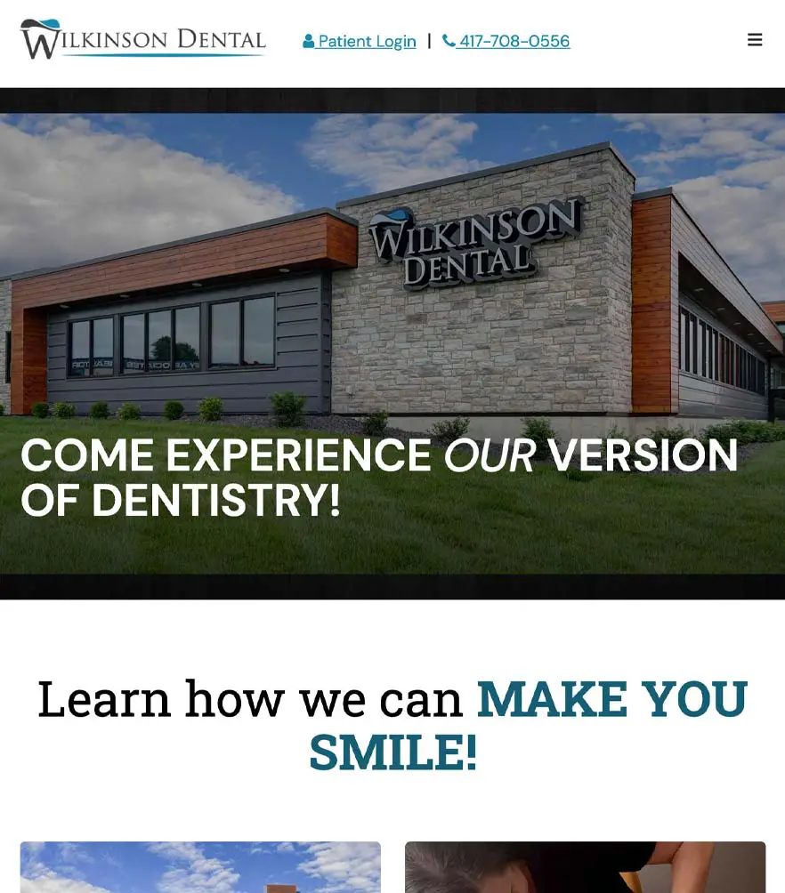 Wilkinson Dental — tablet