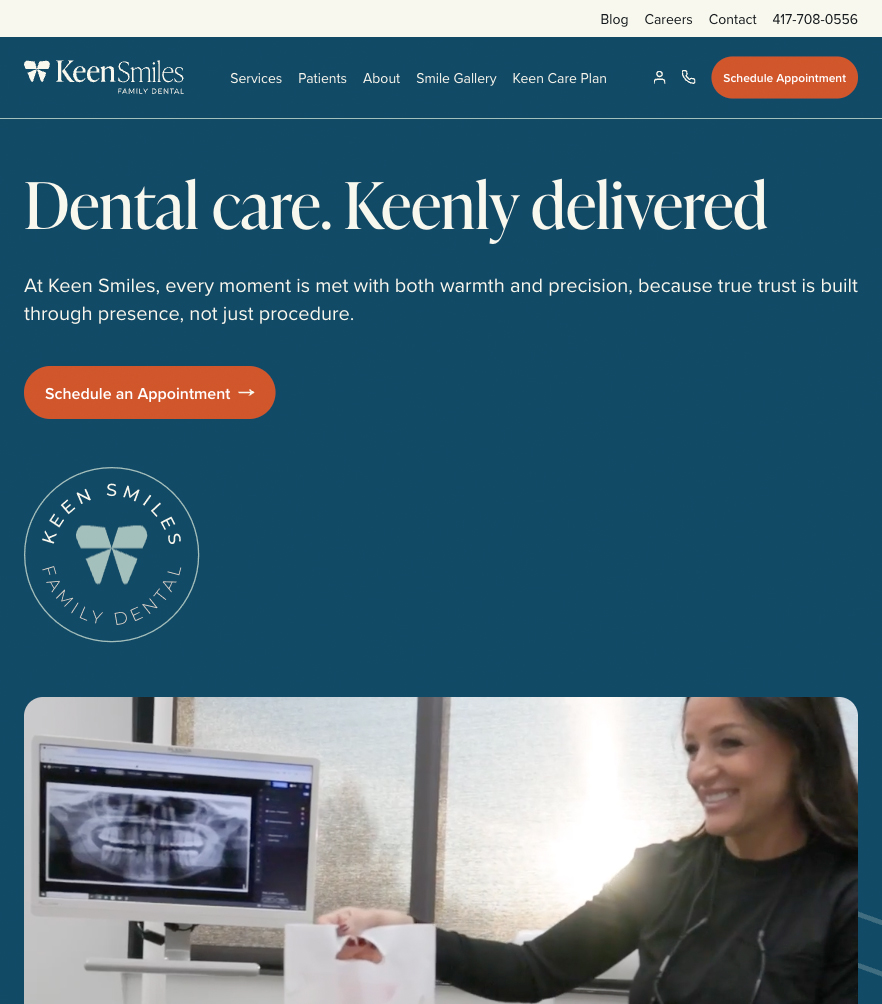 Keen Smiles Family Dental — tablet