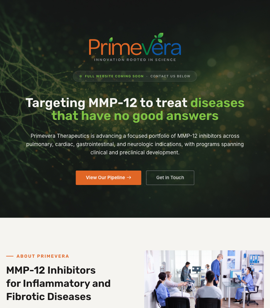 Primevera Therapeutics — tablet