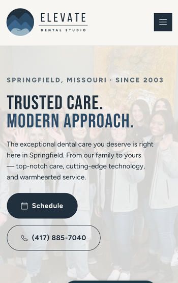 Elevate Dental Studio — mobile