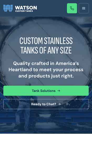 Watson Custom Tanks — mobile